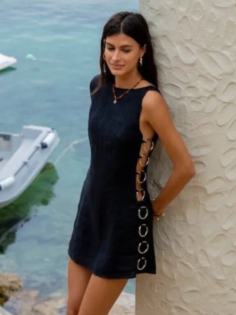 VRG GRL Discoteca Mini Dress - Black - Size US 2 / AUS 6 (XS)